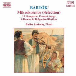 Cover of Bartok: Mikrokosmos (Selection) / Hungarian Peasant Songs, Sz. 71