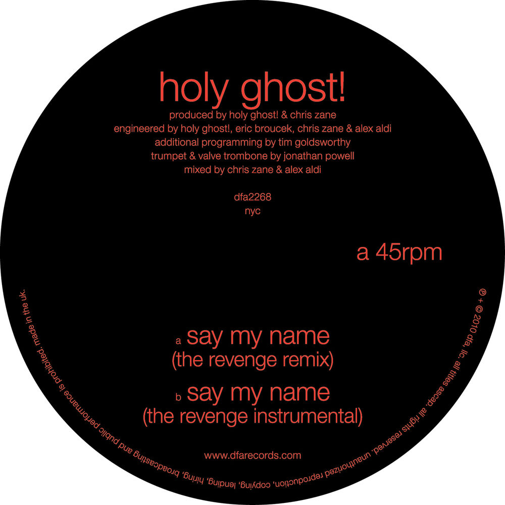 Picture of Say My Name (The Revenge Remixes)
