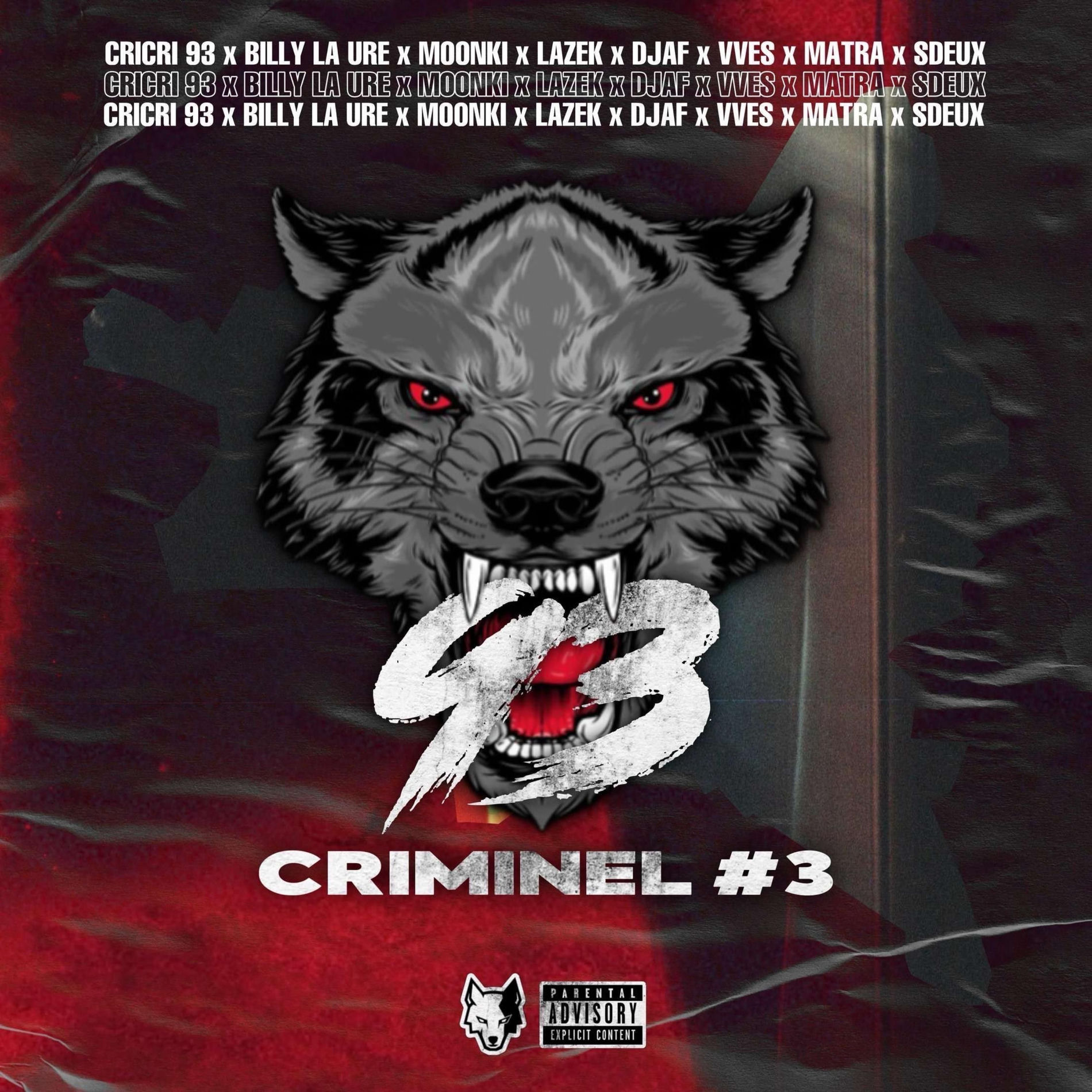 Album cover of Cricri (93#3 Billy la ure,Moonki,Lazek,Djaf,Vves,Matra,Sdeux)