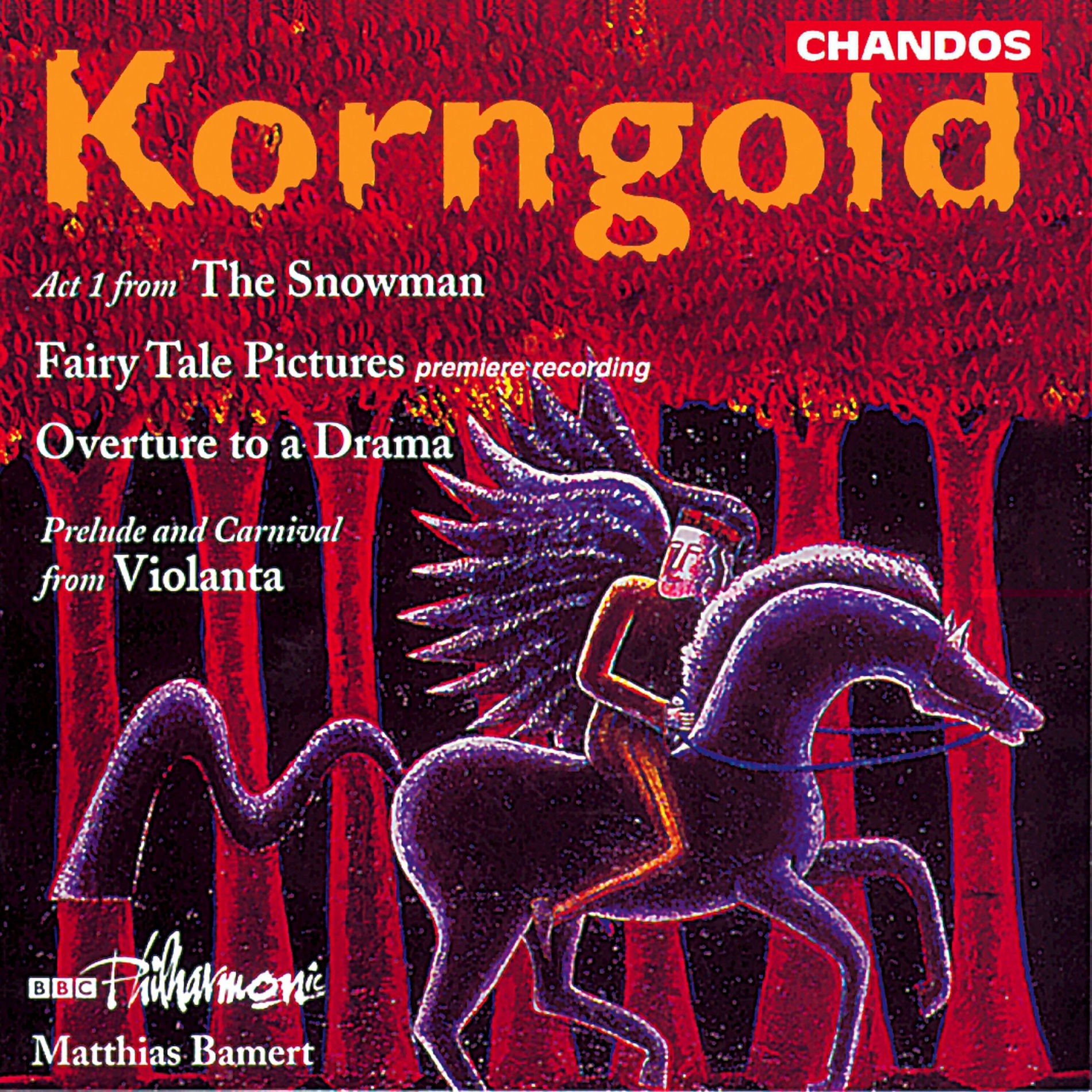 Album cover of Korngold: Schauspiel Overture, Märchenbilder, Der Schneemann & Violanta