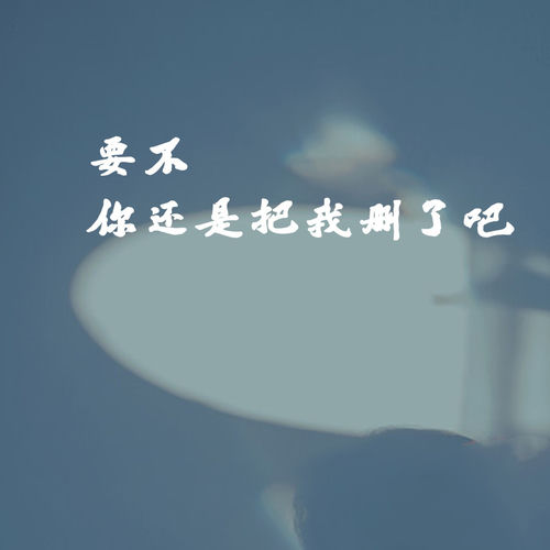 要不你还是把我删了吧