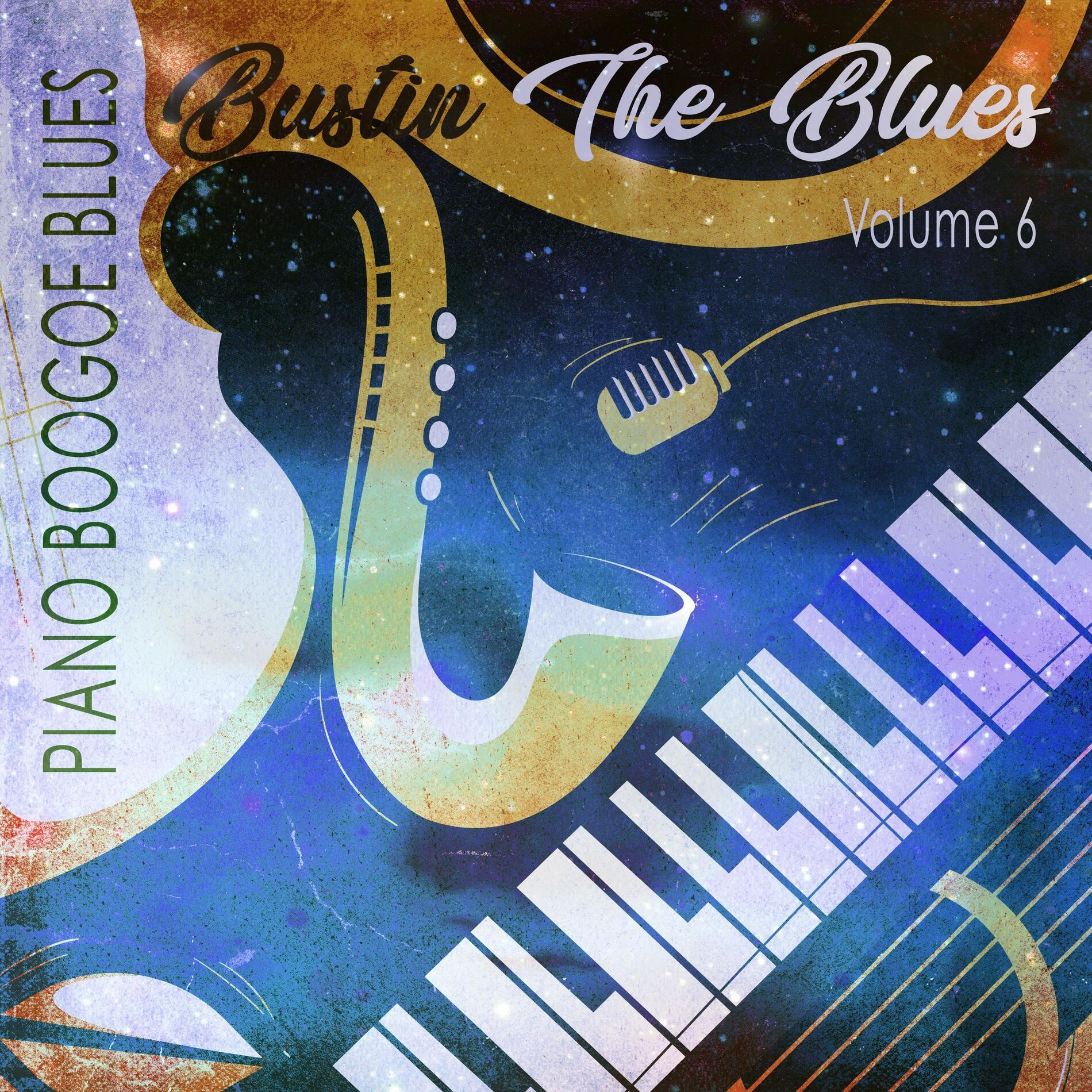 Album cover of Bustin the Blues, Vol. 6 (Piano Boogie Blues)