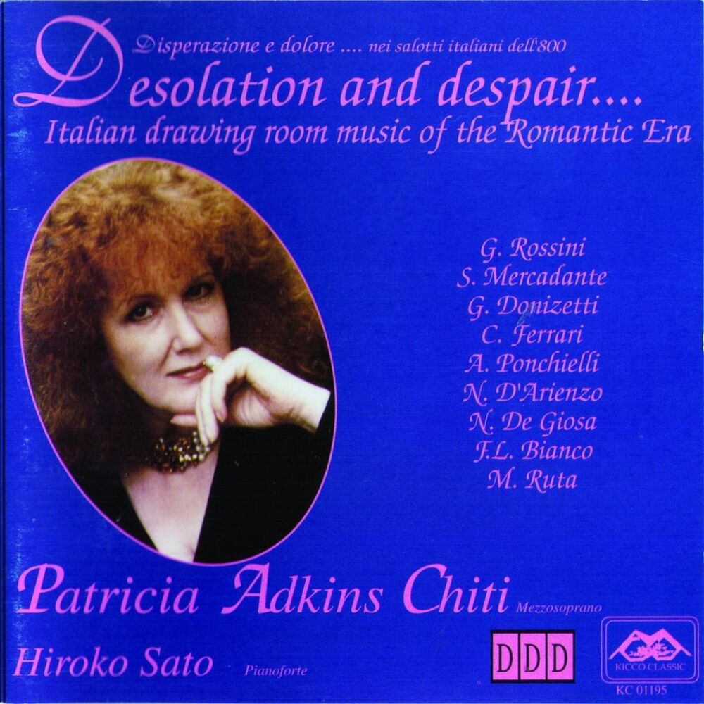 Picture of Desolation and Despair (Italian Drawing Room Music of the Romantic Era)