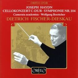 Cover of Haydn: Cello Concerto No. 1 in C Major, Hob. VIIb:1 & Symphony No. 104 in D Major, Hob. I:104 "London"