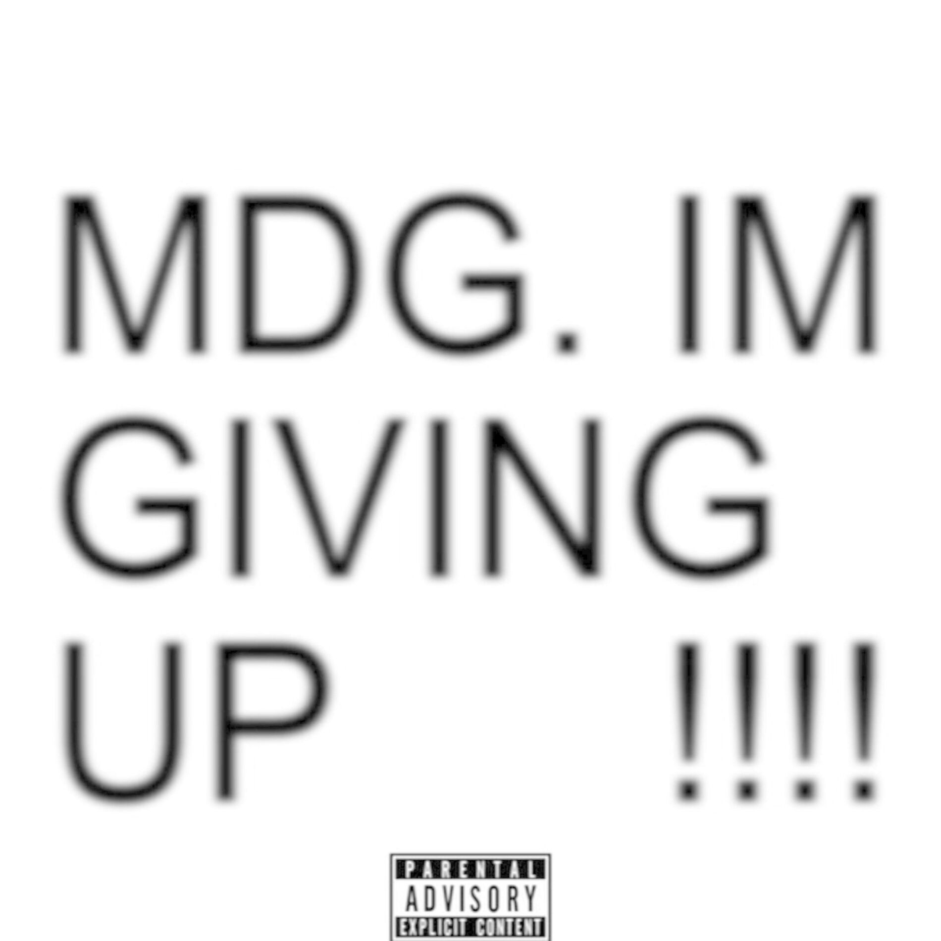Album cover of IM GIVING UP