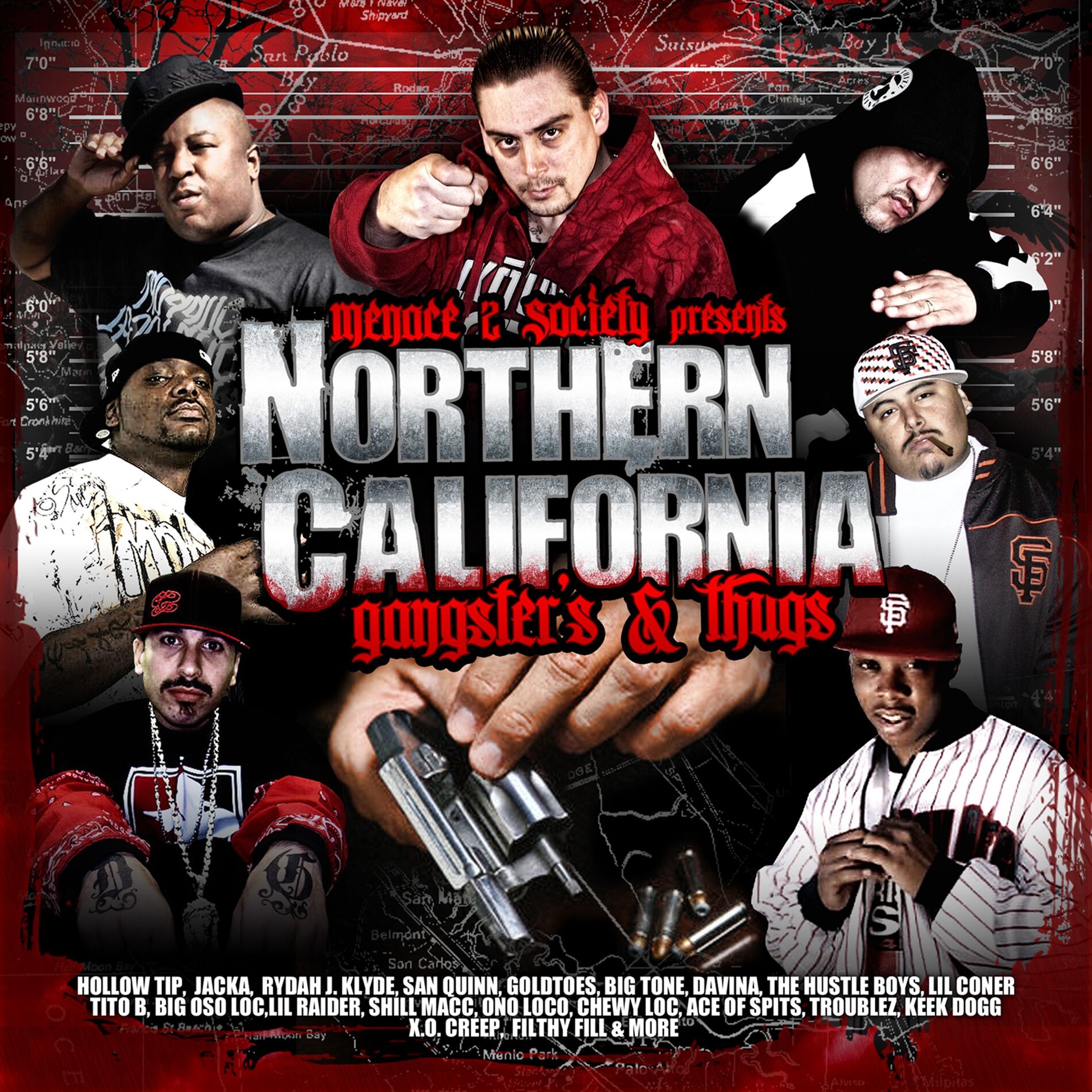 Album cover of Menace 2 Society Presents: Northern California Gangsters & Thugs, Vol. 1