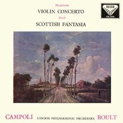 Cover of Mendelssohn: Violin Concerto in E Minor; Bruch: Scottish Fantasy