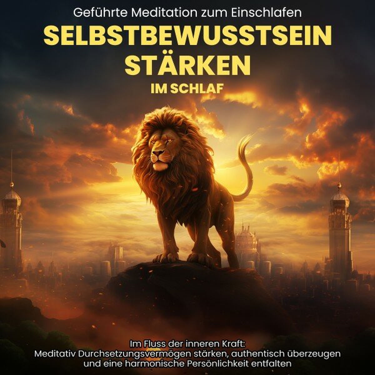 Album cover of Selbstbewusstsein Stärken im Schlaf: Geführte Meditation zum Einschlafen (Im Fluss der inneren Kraft: Meditativ Durchsetzungsvermögen stärken, authentisch überzeugen und ein