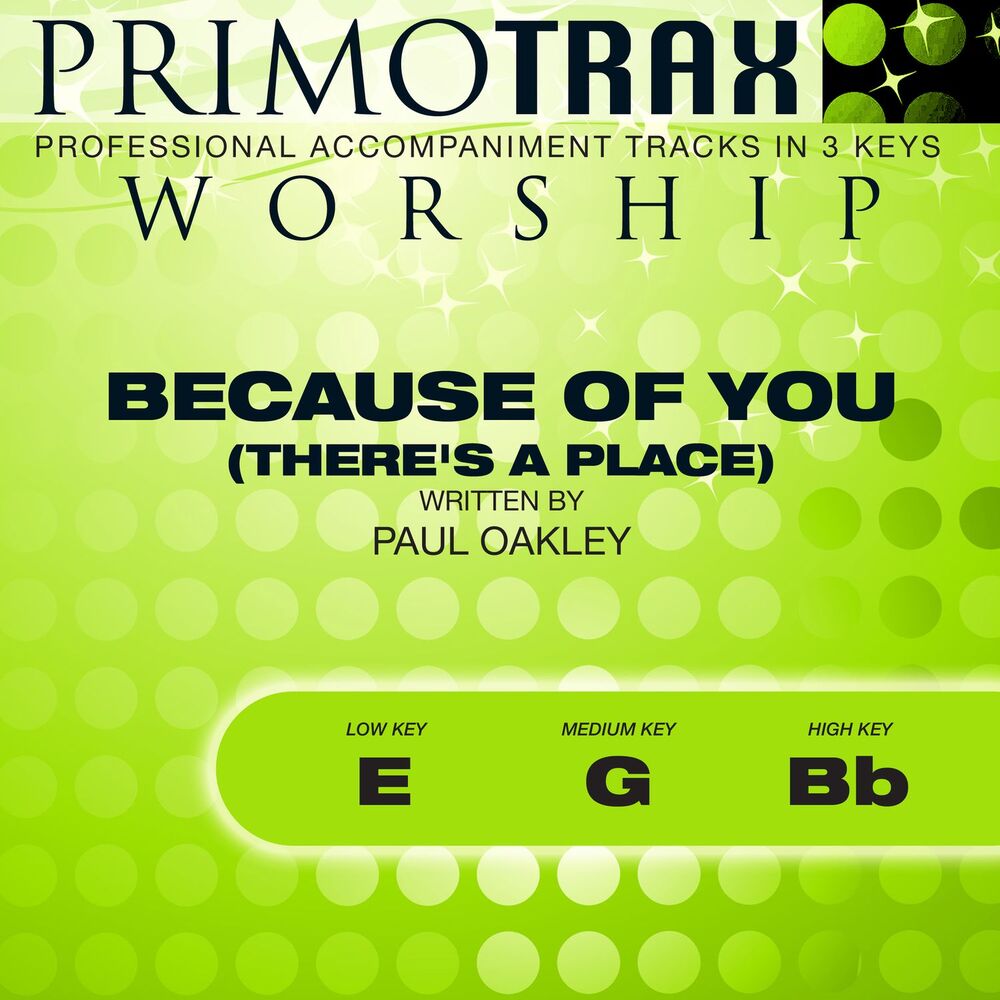 Picture of Because of You - There's a Place (Worship Primotrax) [Performance Tracks] - EP