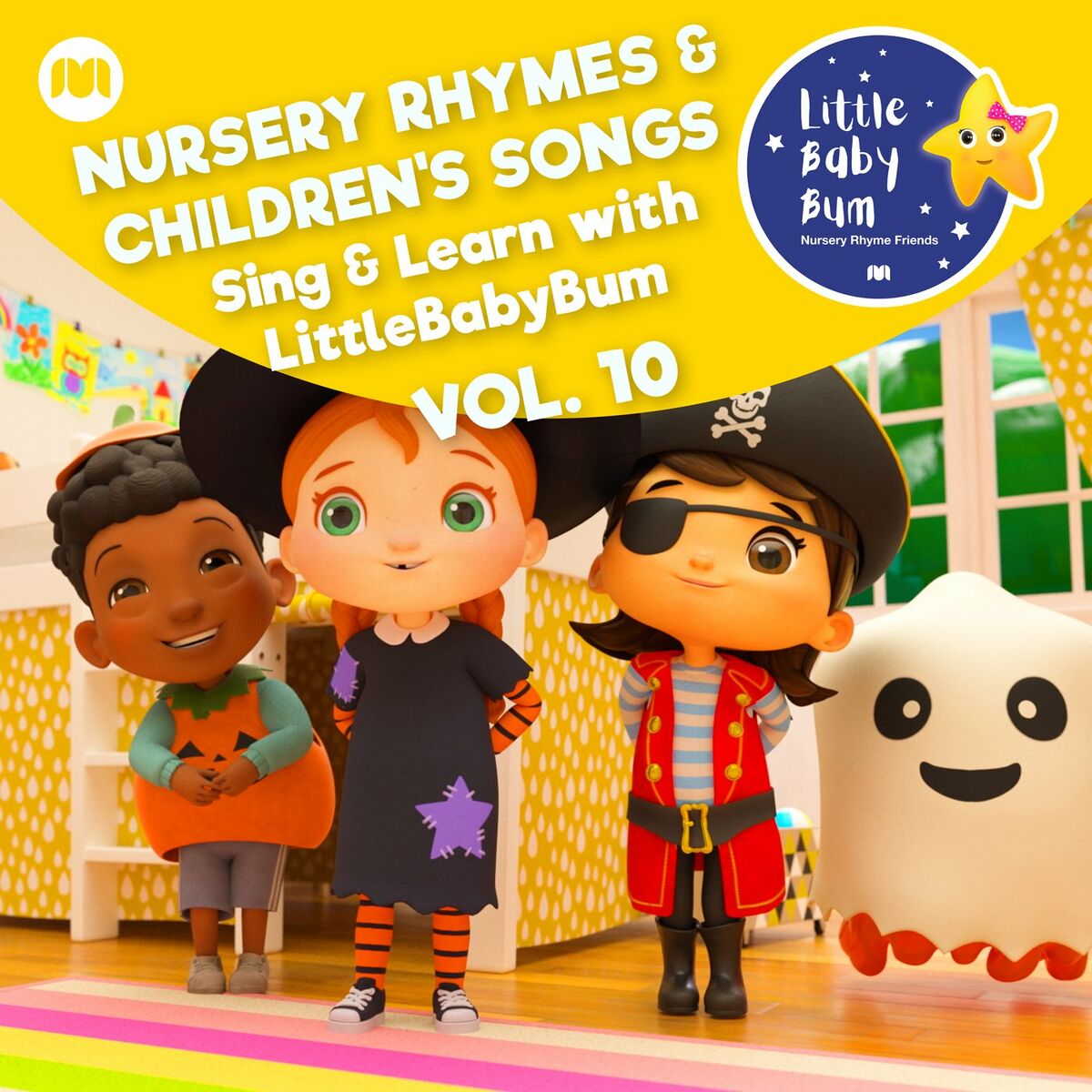 Album cover of Nursery Rhymes & Children's Songs, Vol. 10 (Sing & Learn with LittleBabyBum)