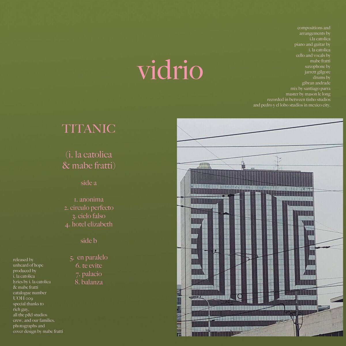 Album cover of Vidrio