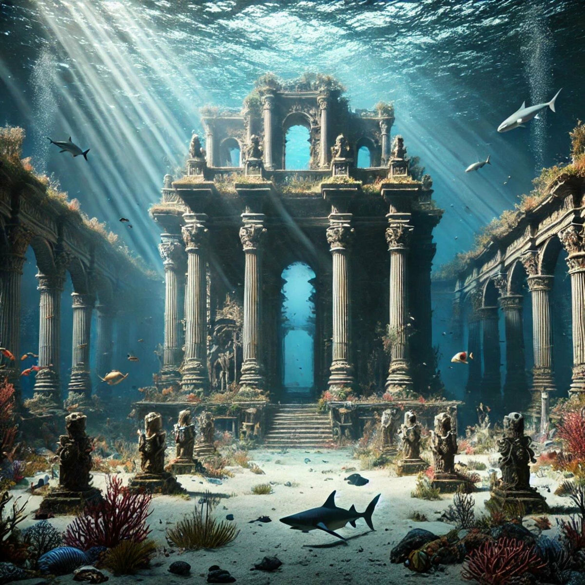Album cover of Regresso à Atlântida: Meditação de Cura com Harpa e Sons Do Oceano para Relaxar, Descontrair e Dormir em Paz