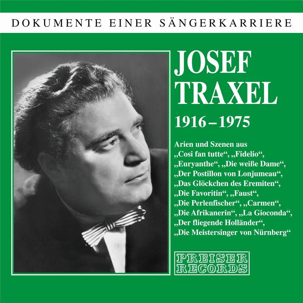 Picture of Josef Traxel - Dokumente einer Sängerkarriere