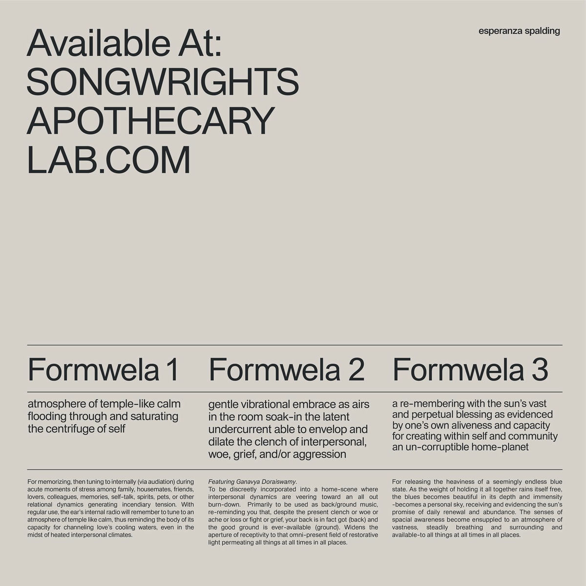 Album cover of AVAILABLE AT SONGWRIGHTSAPOTHECARYLAB.COM