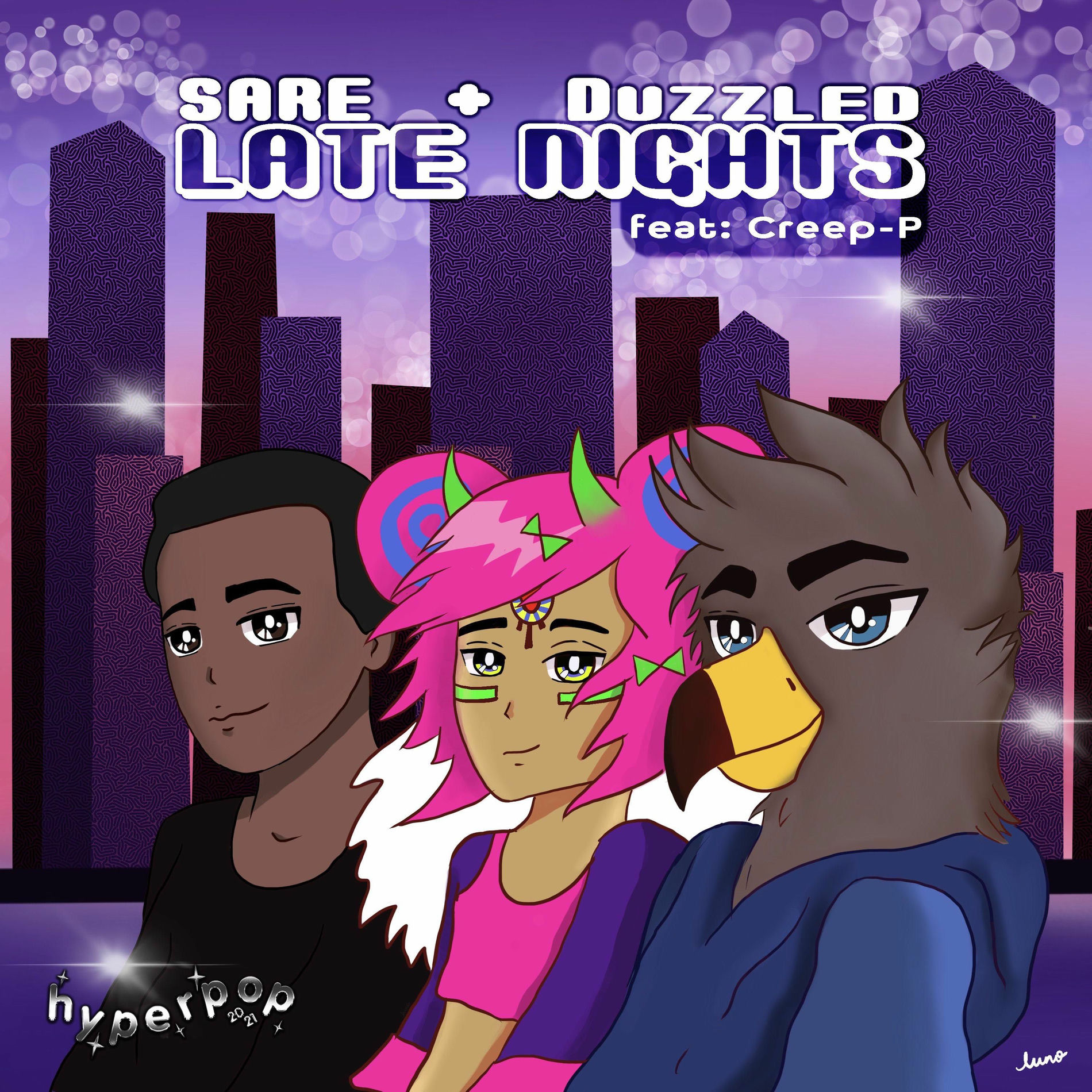 Album cover of Late Nights (feat. Creep-P)