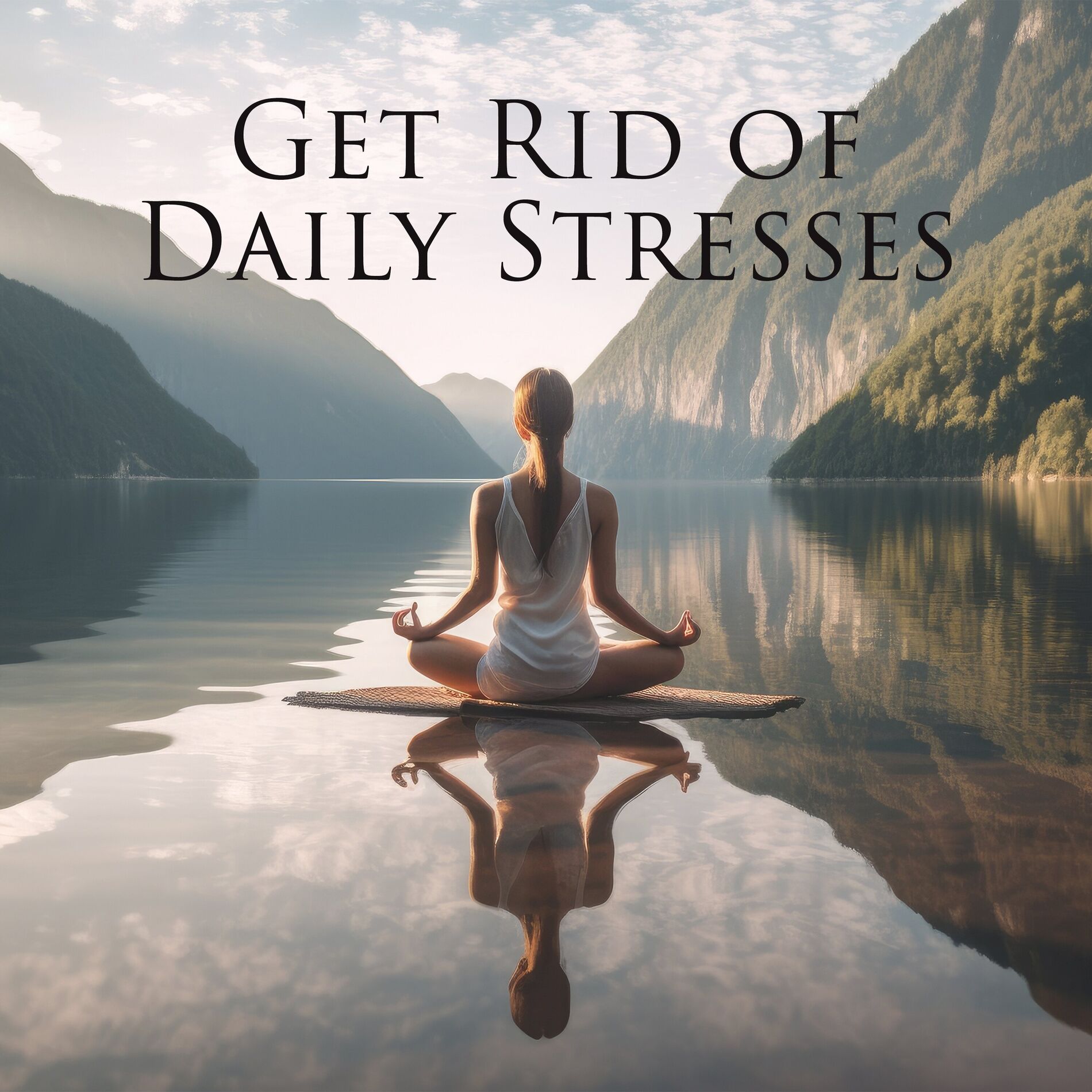 Album cover of Get Rid of Daily Stresses: Serene Yoga Practice, Meditation for Peacefulness, Relaxing Music