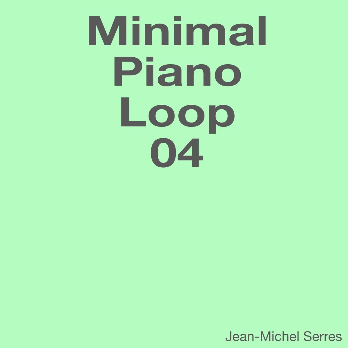 Album cover of Minimal Piano Loop 04