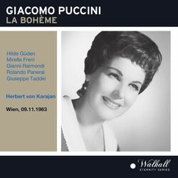 Cover of Puccini: La Bohème live conducted by Herbert von Karajan (Live)