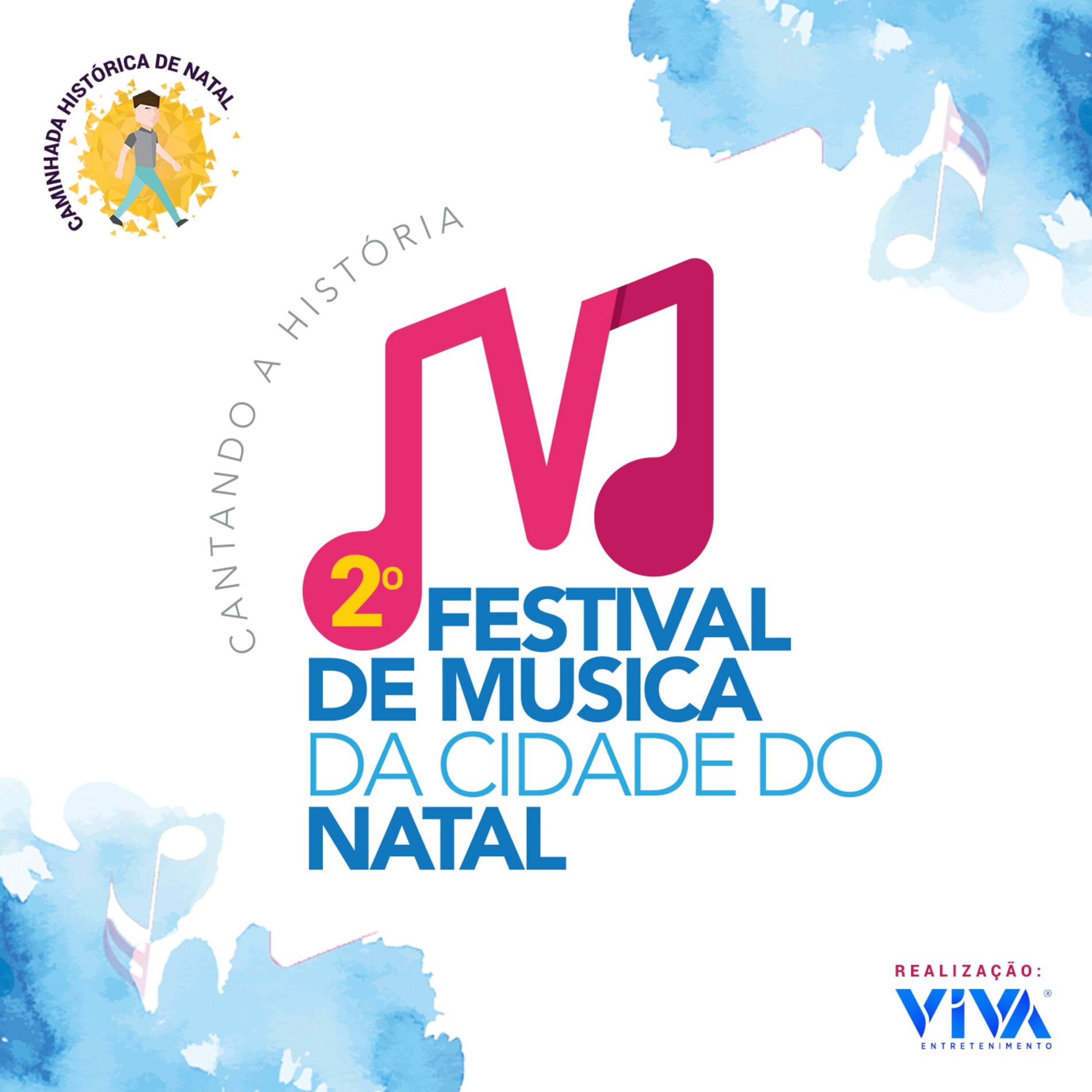 Album cover of Cantando a História - 2º Festival de Música da Cidade do Natal