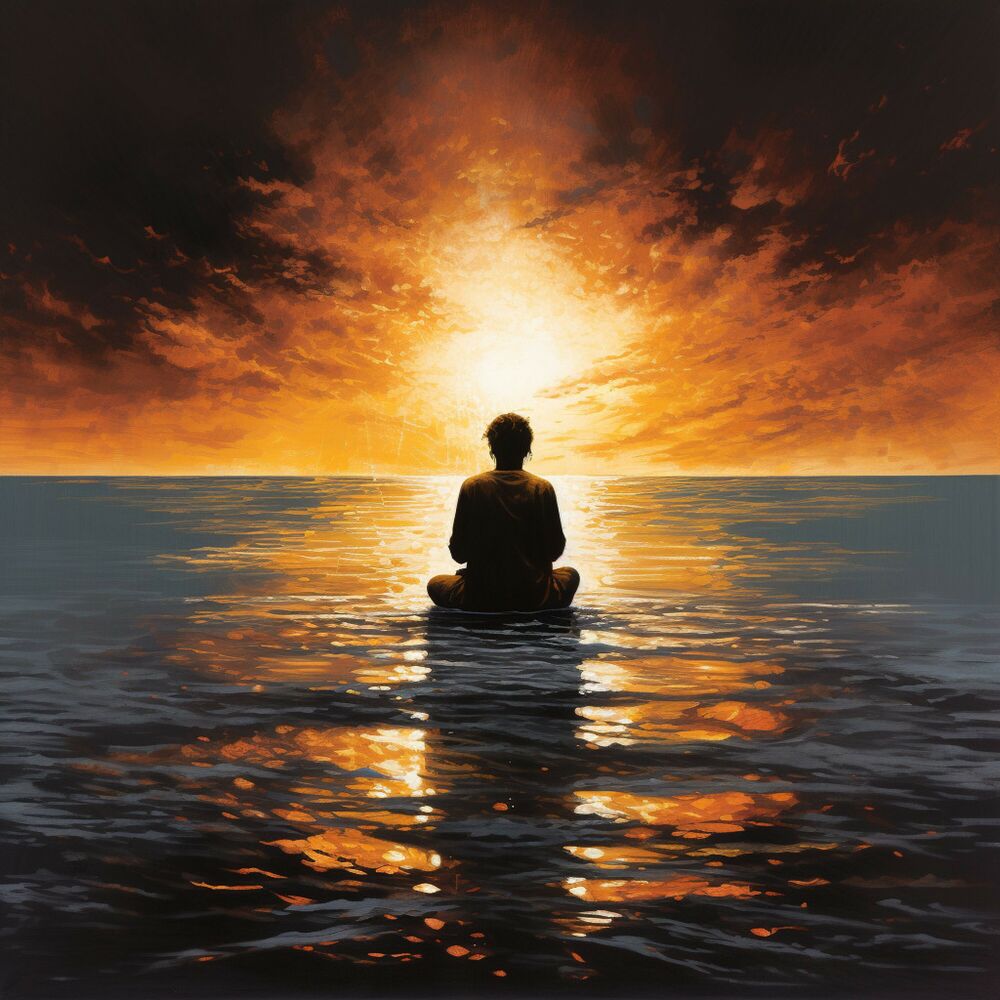 Picture of Meditative Ember Melodies: A Symphony of Flames