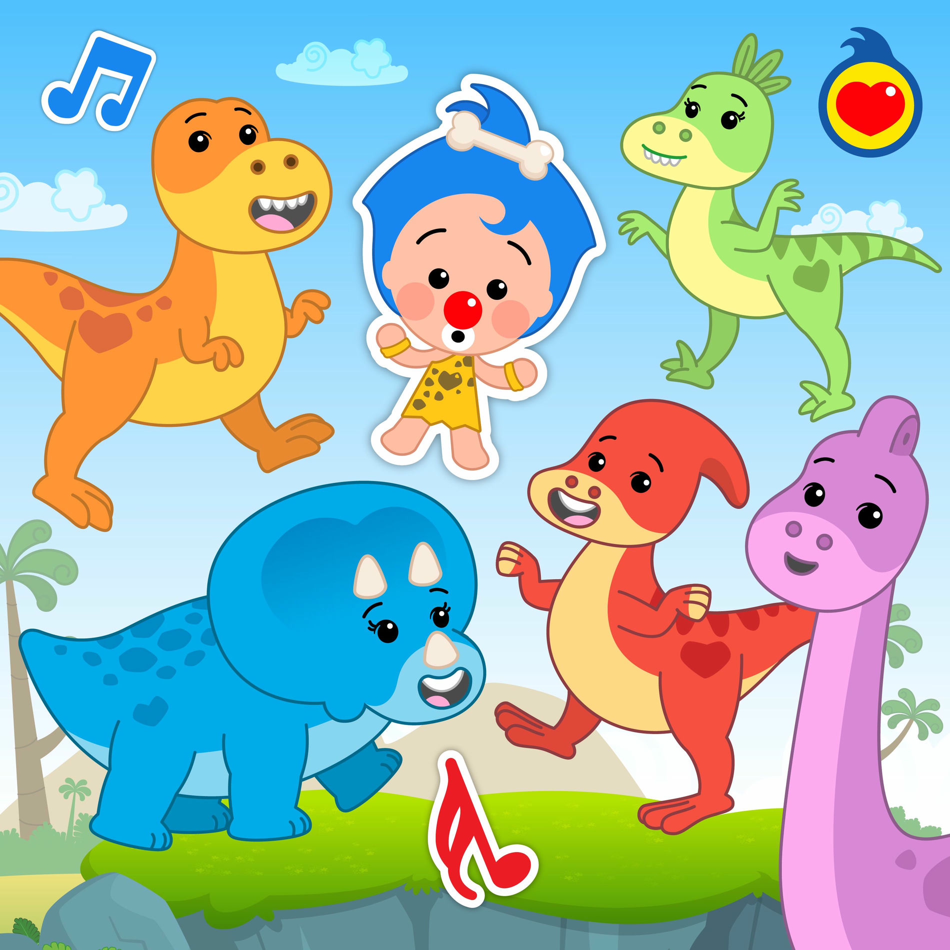 Album cover of Cinco Dinosaurios