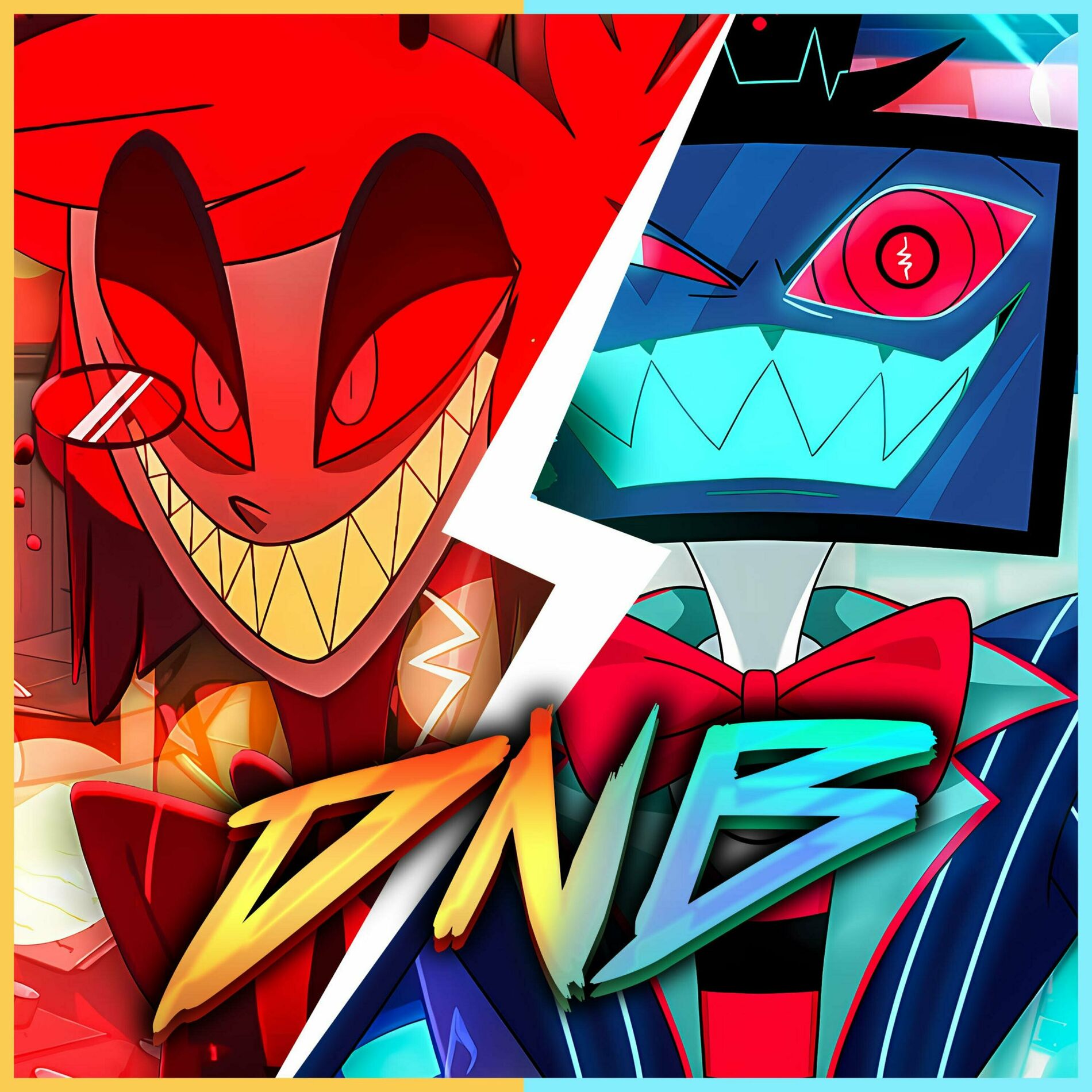Album cover of Hazbin Hotel Song: Tear You Apart (Alastor VS Vox Fan Original)