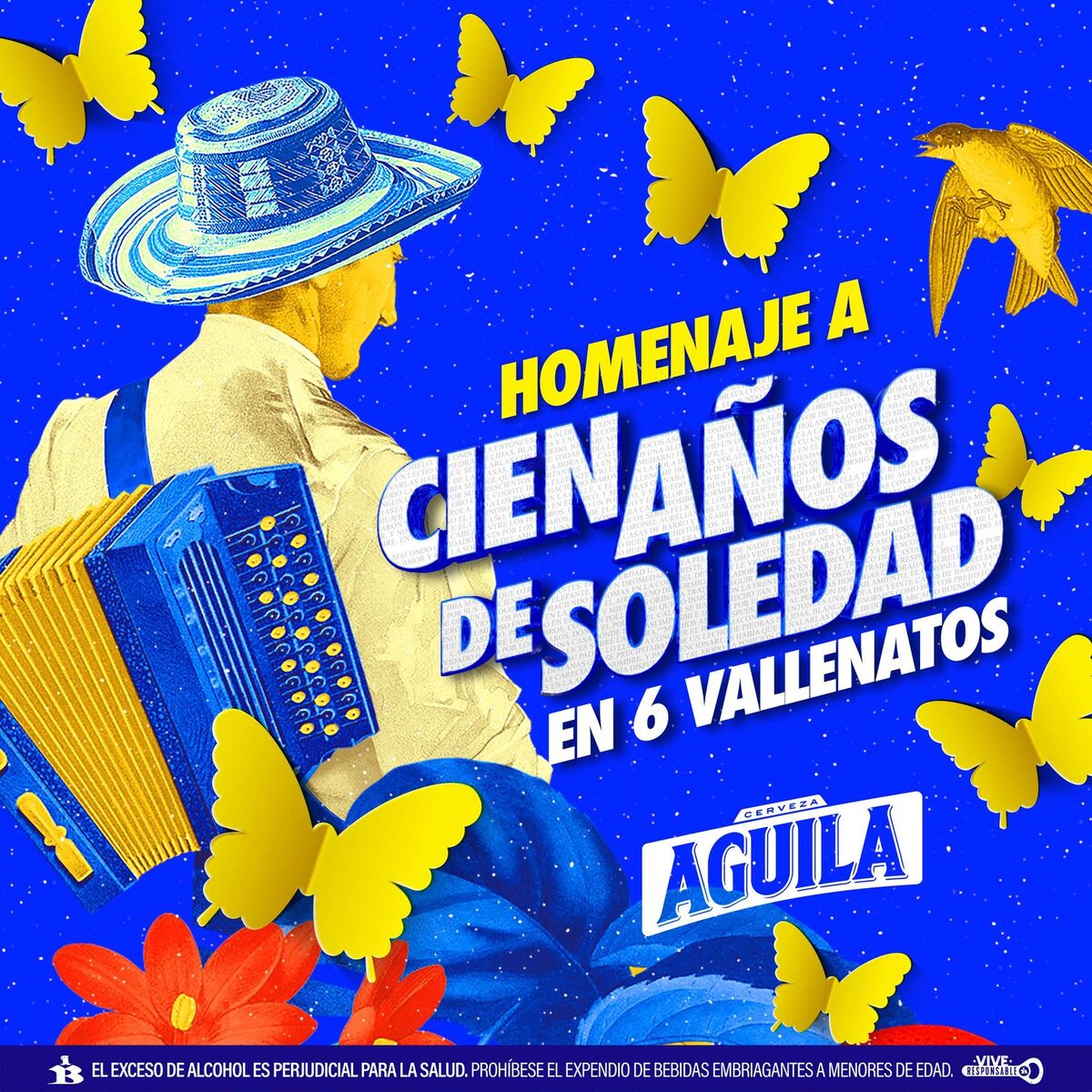 Album cover of Homenaje a Cien Años de Soledad en 6 Vallenatos
