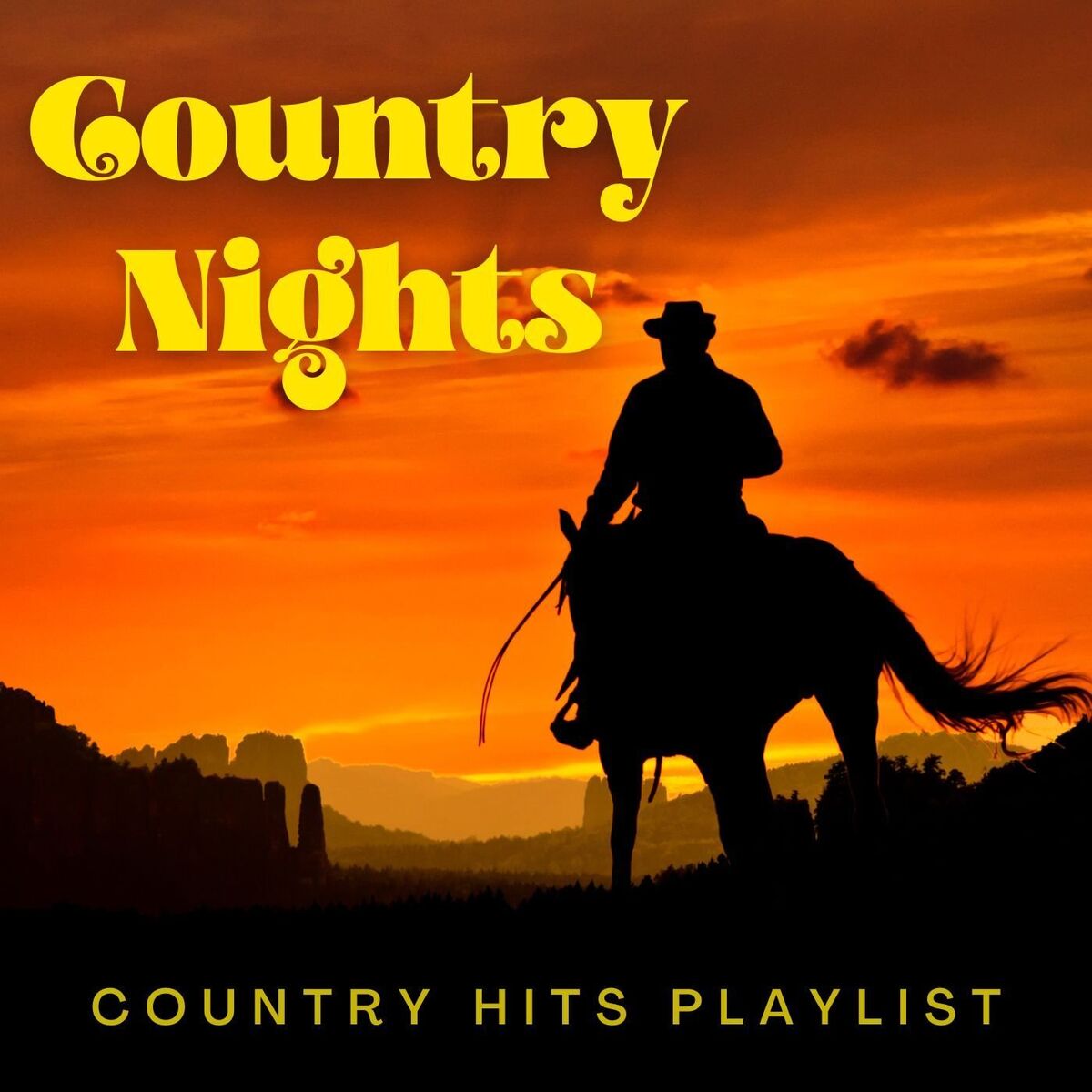 Album cover of Country Nights Country Hits Playlist