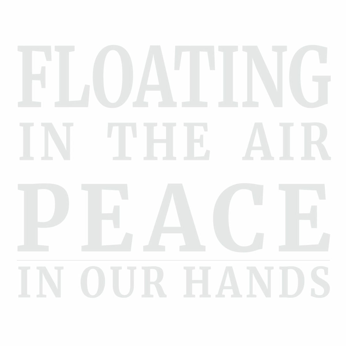Album cover of Floating in the air pleace in our hands. A symphony for Peace.