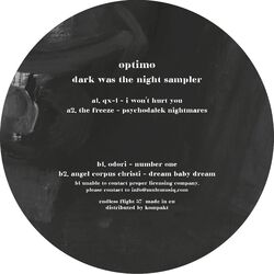 Cover of Dark Was The Night Sampler