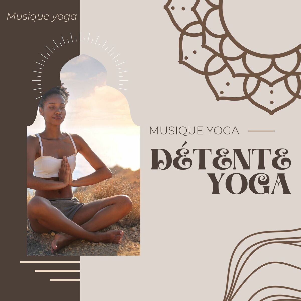 Album cover of Détente yoga: Musique yoga, sonorités ambiance et de la nature pour cours de yoga