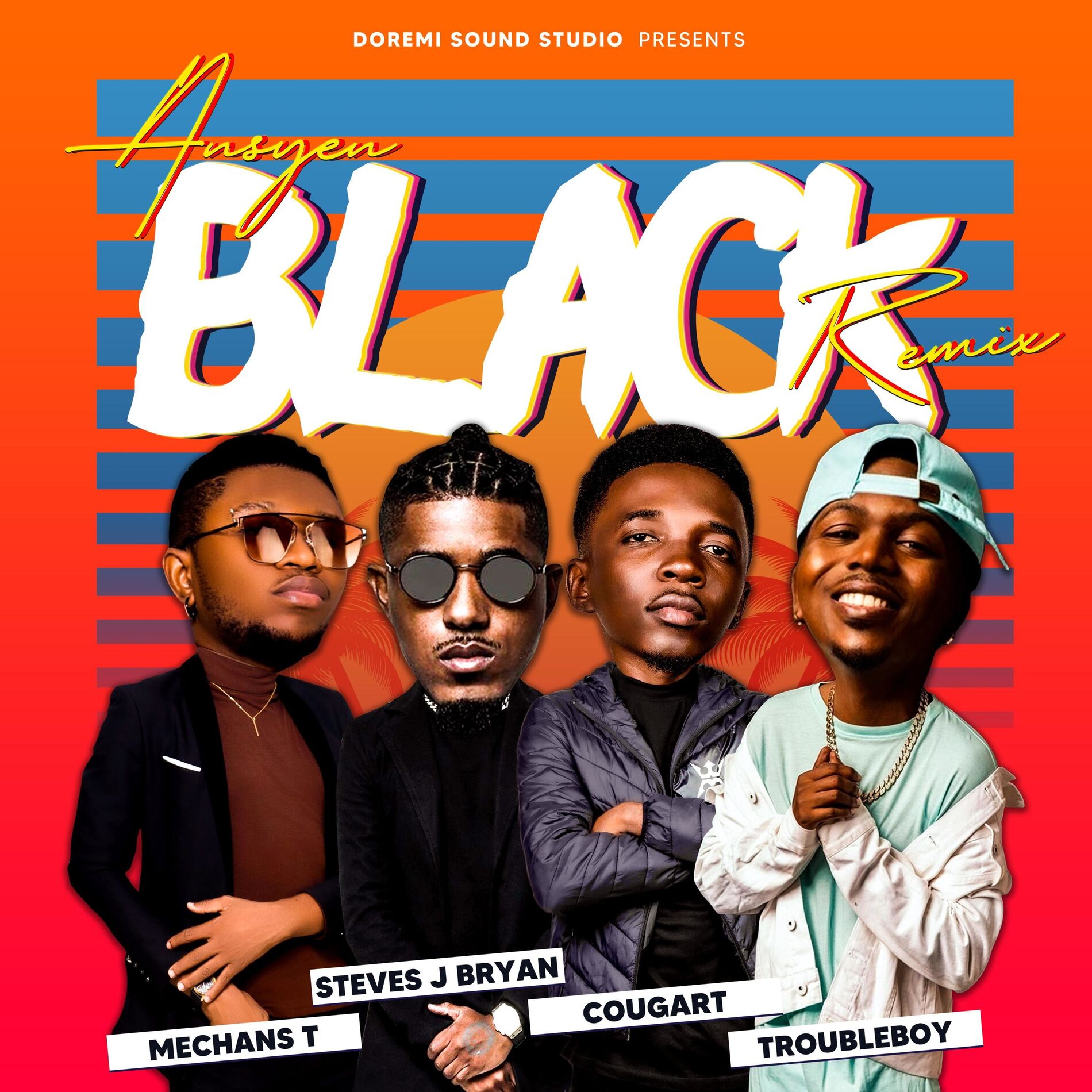 Album cover of ANSYEN BLACK (feat. Troubleboy Hitmaker, Steves J. Bryan & MechansT) [Remix]