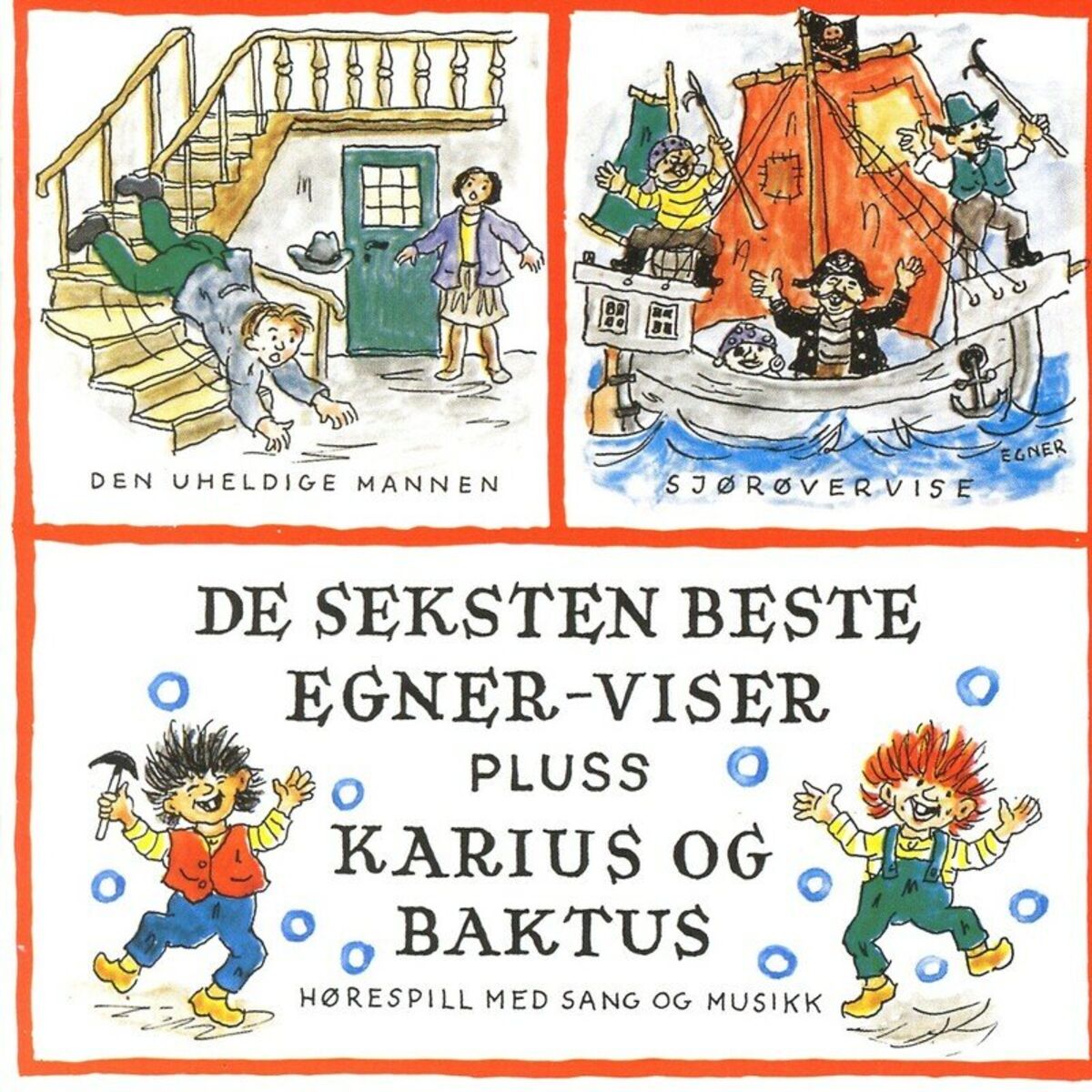 Album cover of De Seksten Beste Egner-Viser Pluss Karius Og Baktus
