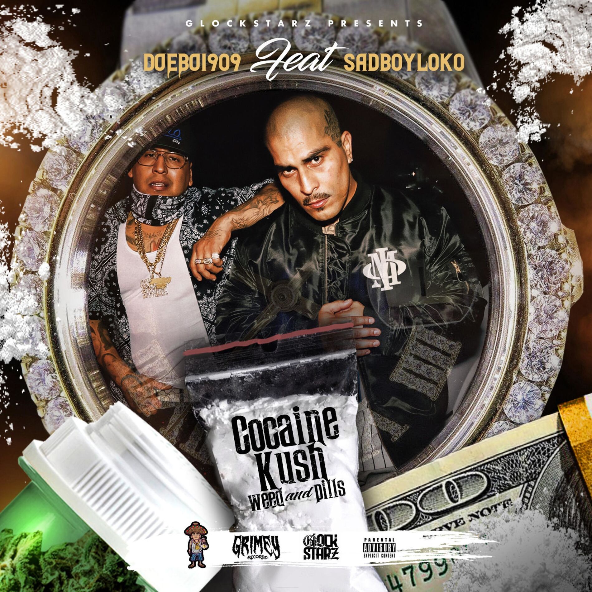 Album cover of cocaine kush weed and pills (feat. sadboy loko)