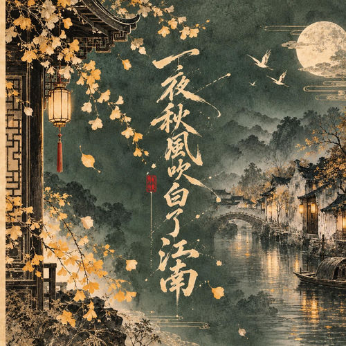 一夜秋风吹白了江南