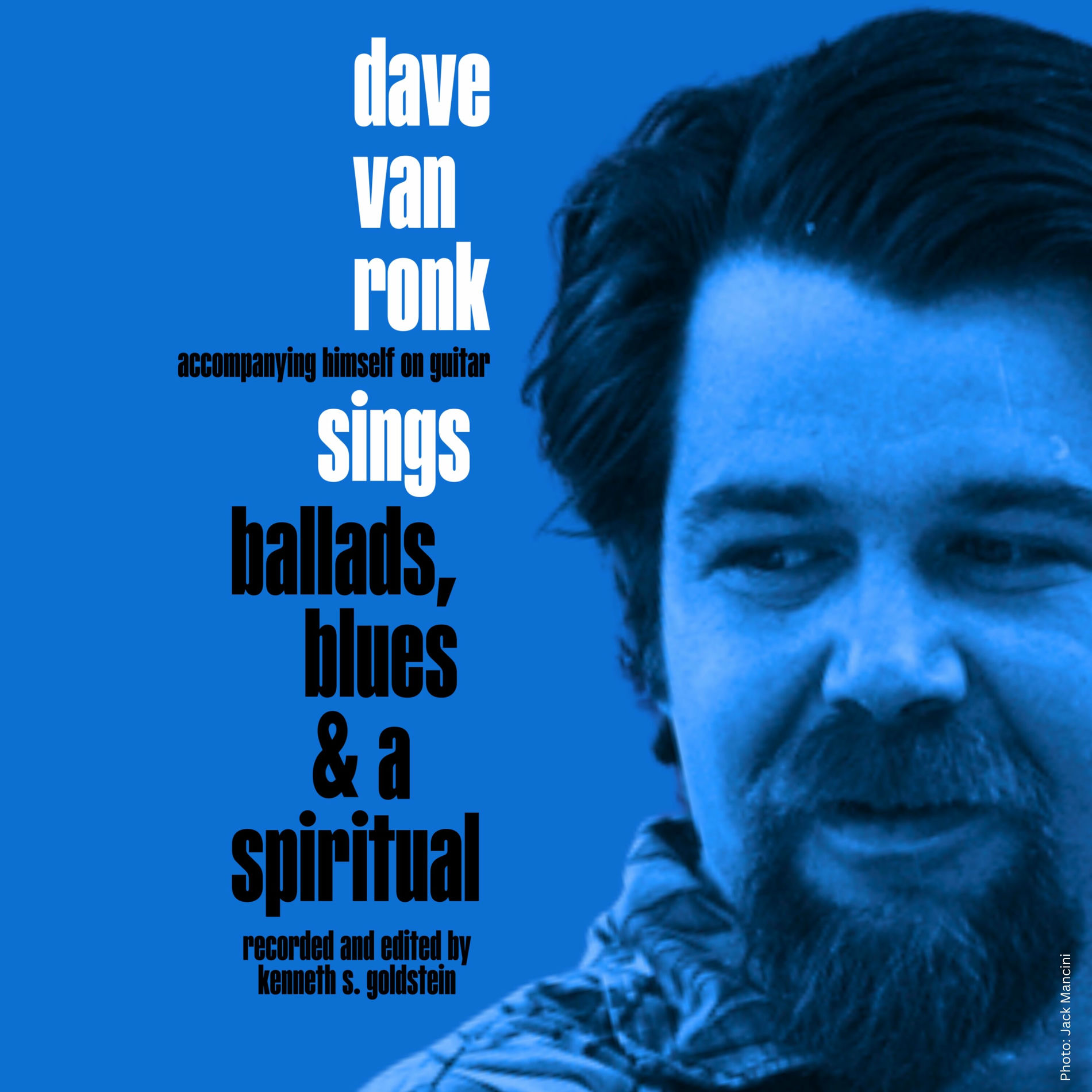 Album cover of Dave Van Ronk Sings Ballads, Blues & a Spiritual