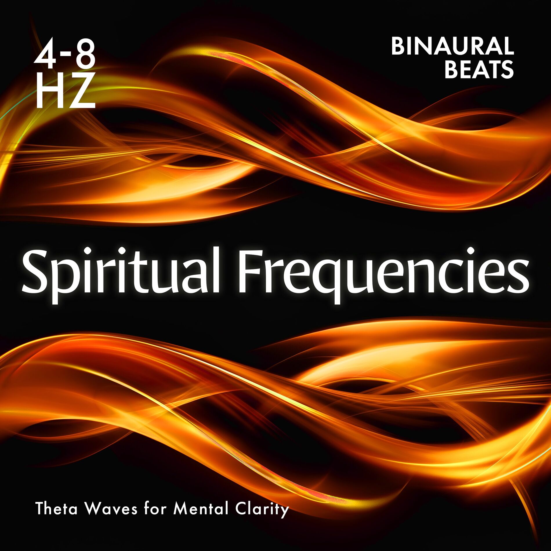 Album cover of Binaural Beats - Theta Waves for Mental Clarity (4-8 Hz)