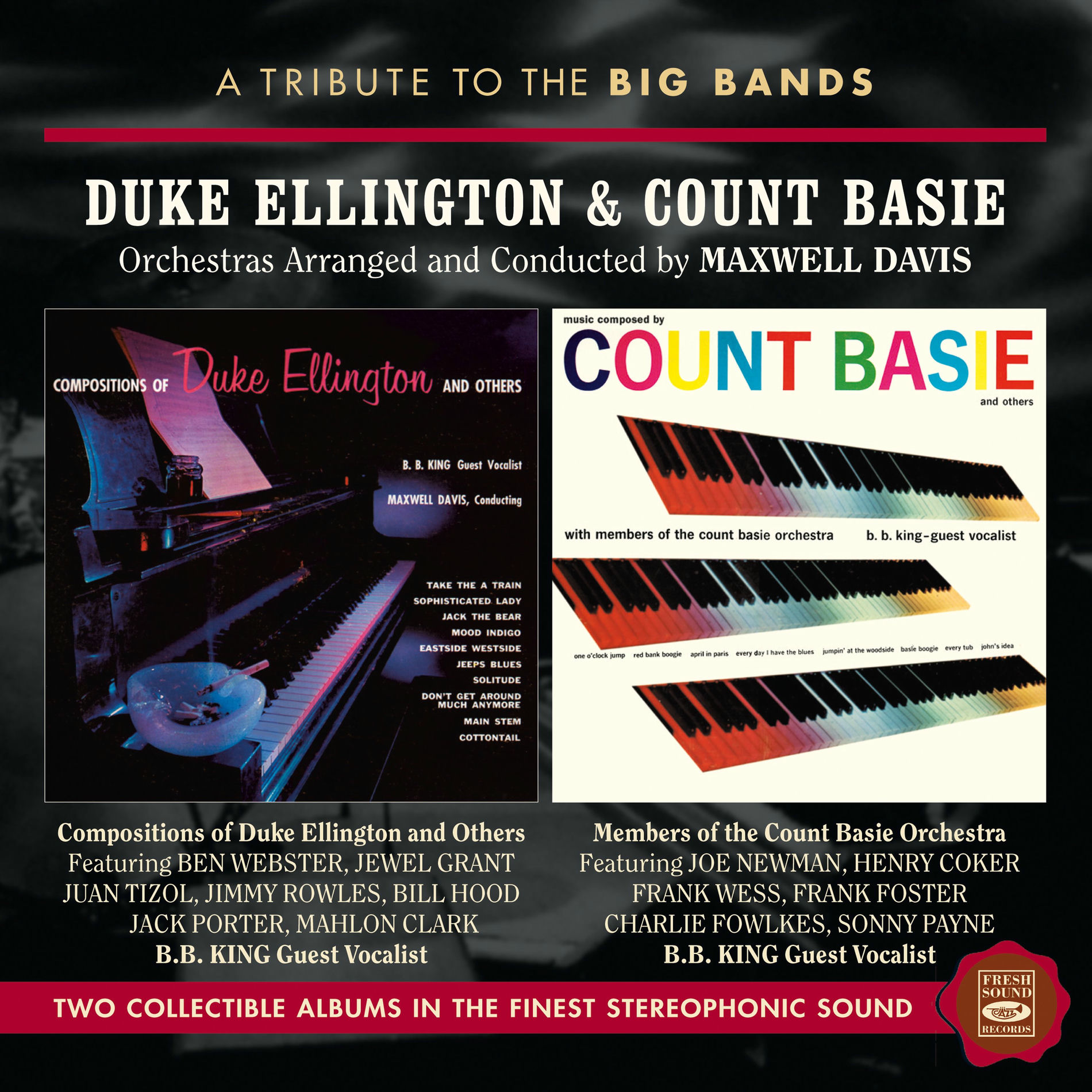 Album cover of A Tribute to the Big Bands: Duke Ellington & Count Basie