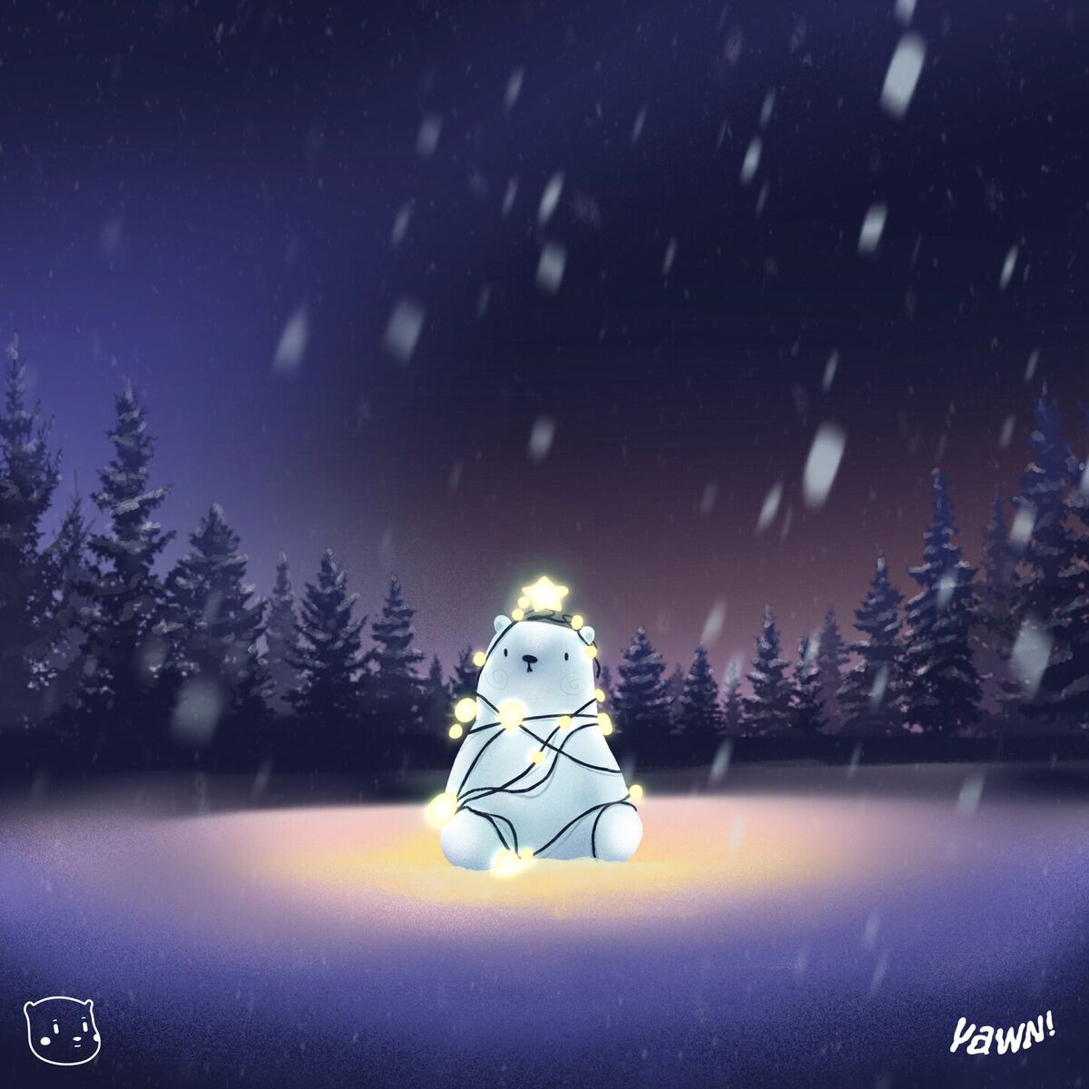 Album cover of a very lofi christmas