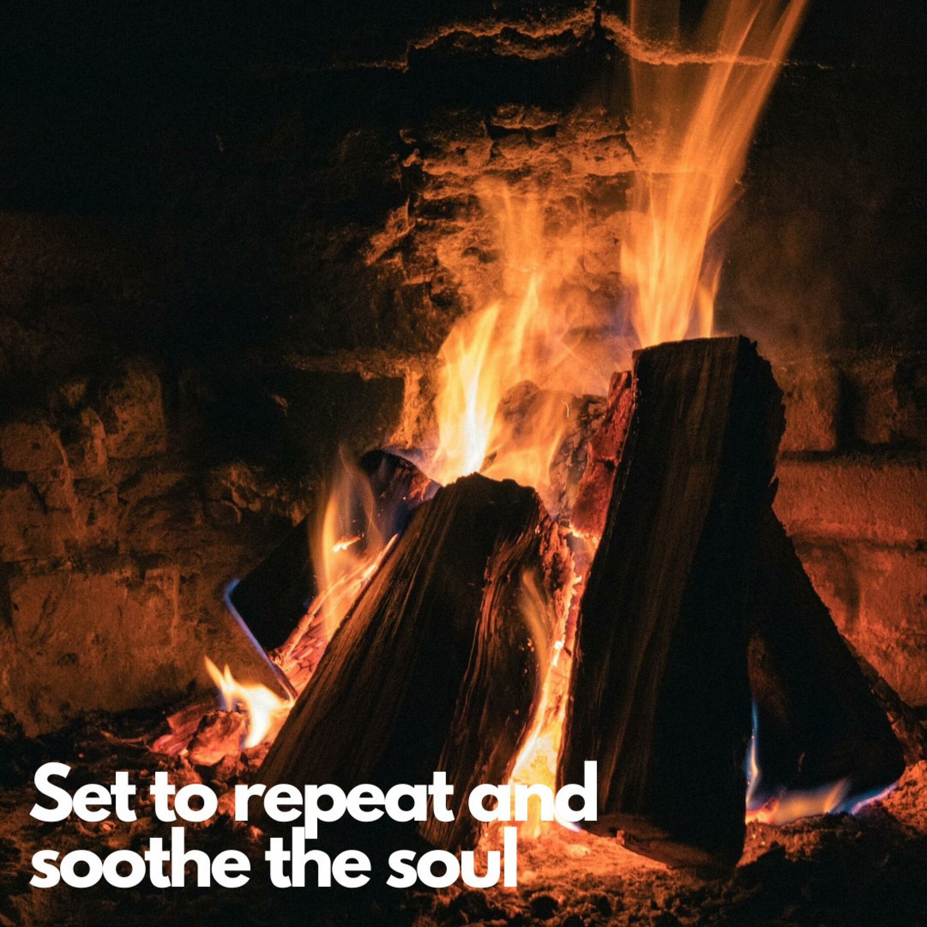 Album cover of Crackling Fireplace With Calming Tones