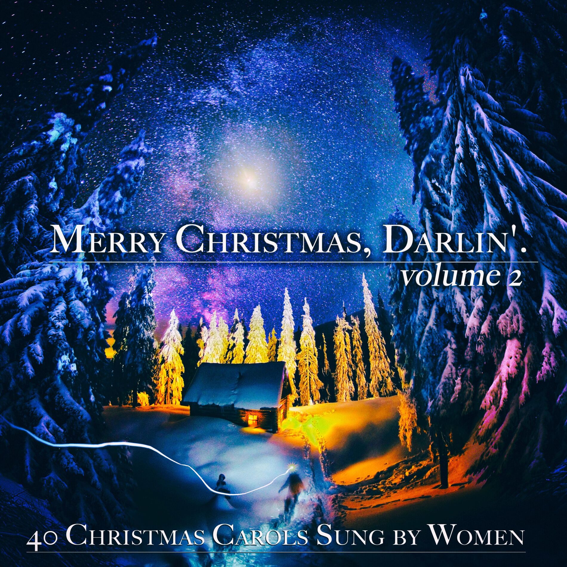Album cover of Merry Christmas, Darlin', Vol. 2 - 40 Christmas Carols Sung by Women (Album)