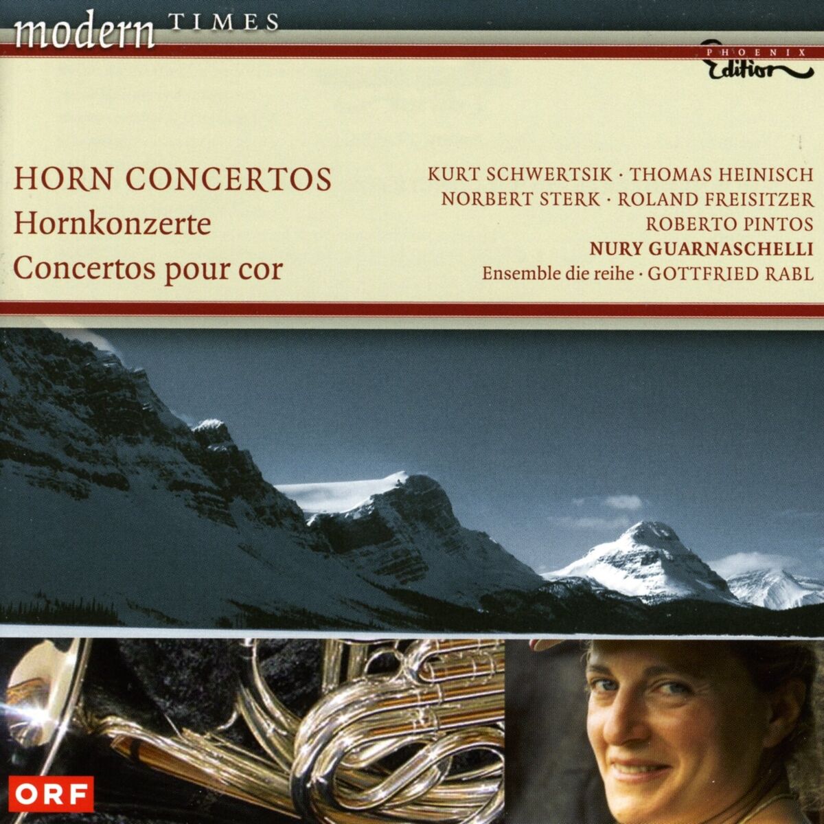 Album cover of Horn Concertos (Contemporary) - Freisitzer, R. / Heinisch, T. / Sterk, N. / Schwertsik, K. / Pintos, R.