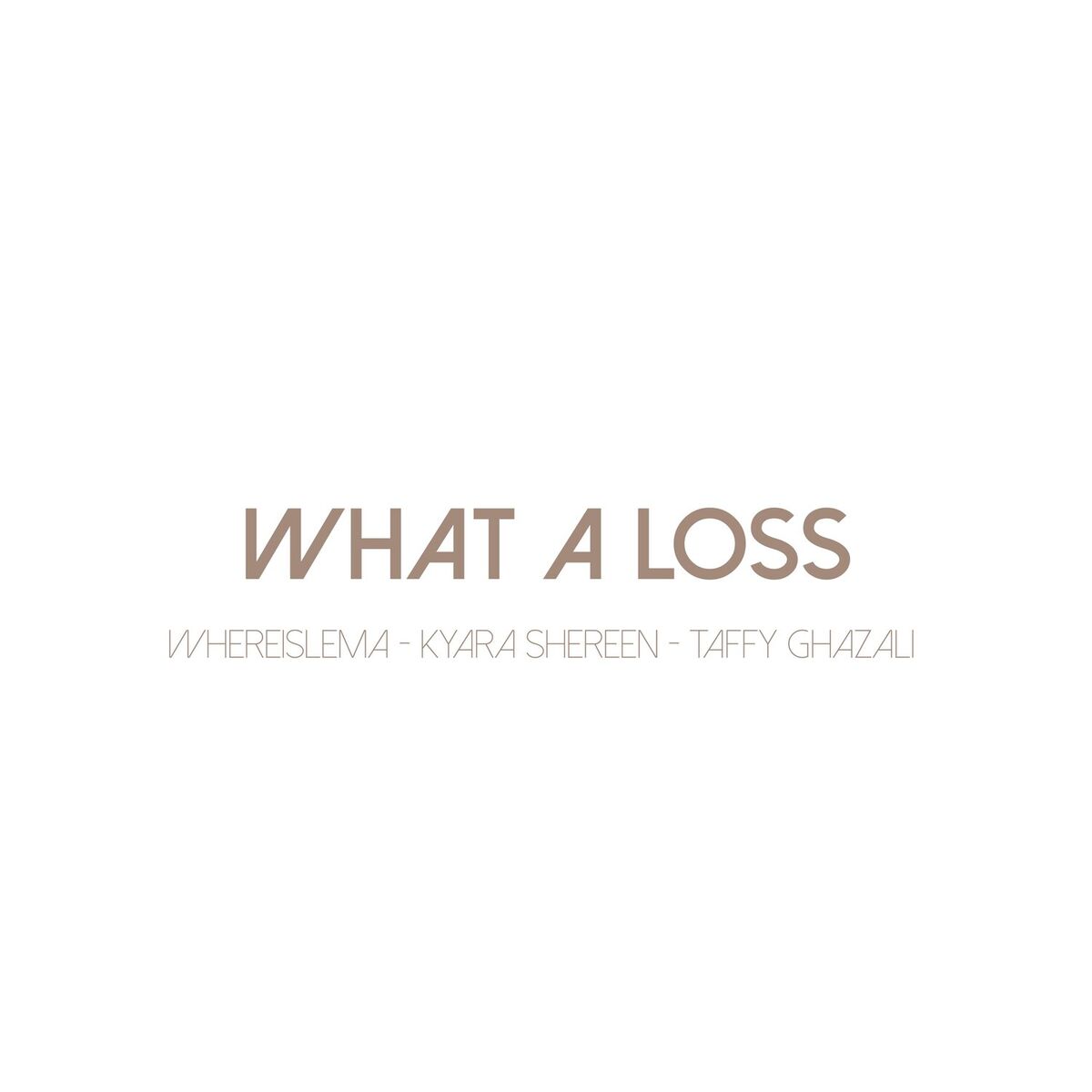 Album cover of What a loss