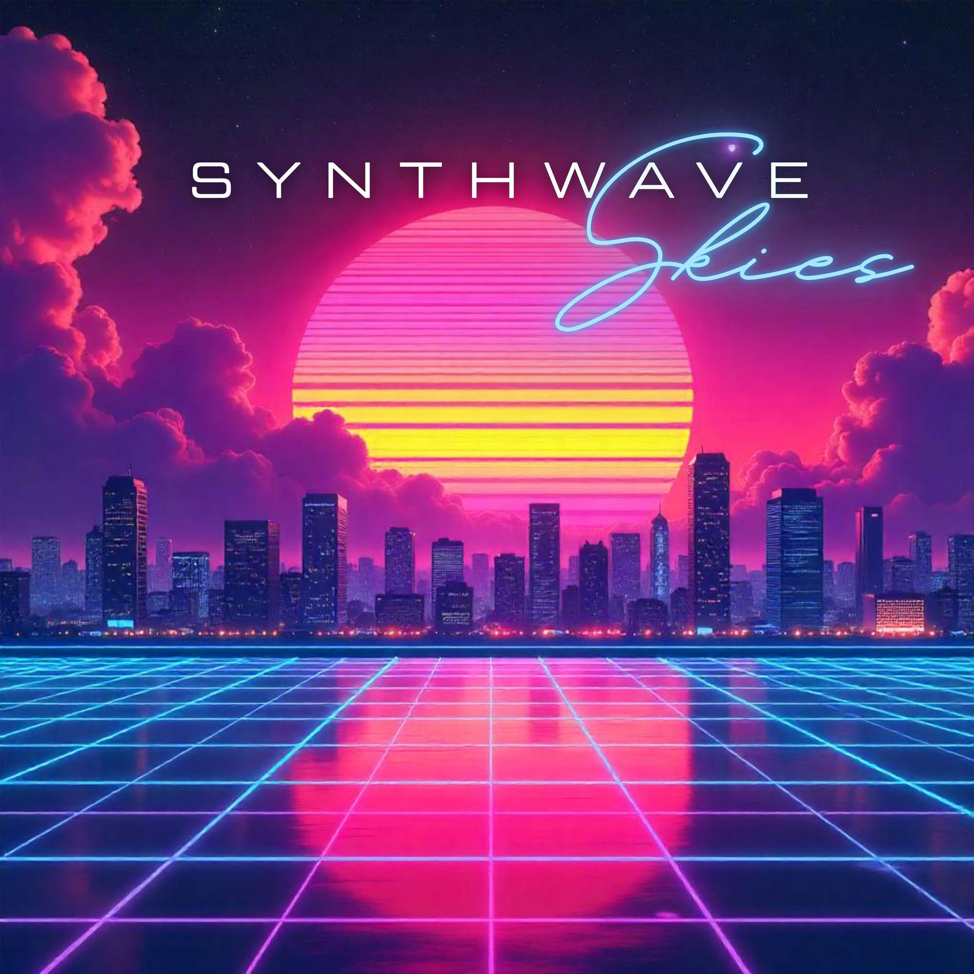 Album cover of Synthwave Skies: Dance with Digital Shadows