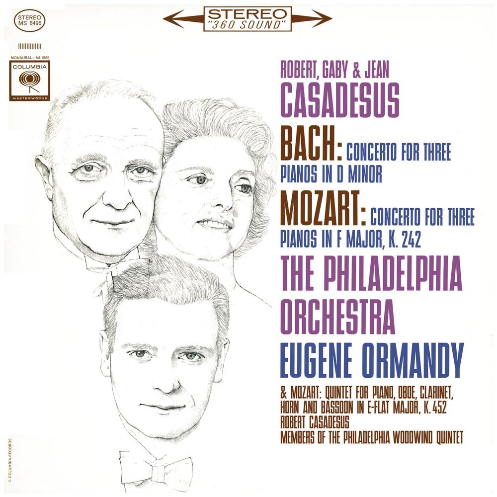 Picture of Mozart: Concerto for 3 Pianos & Quintet - Bach: Concerto for 3 Pianos (Remastered)