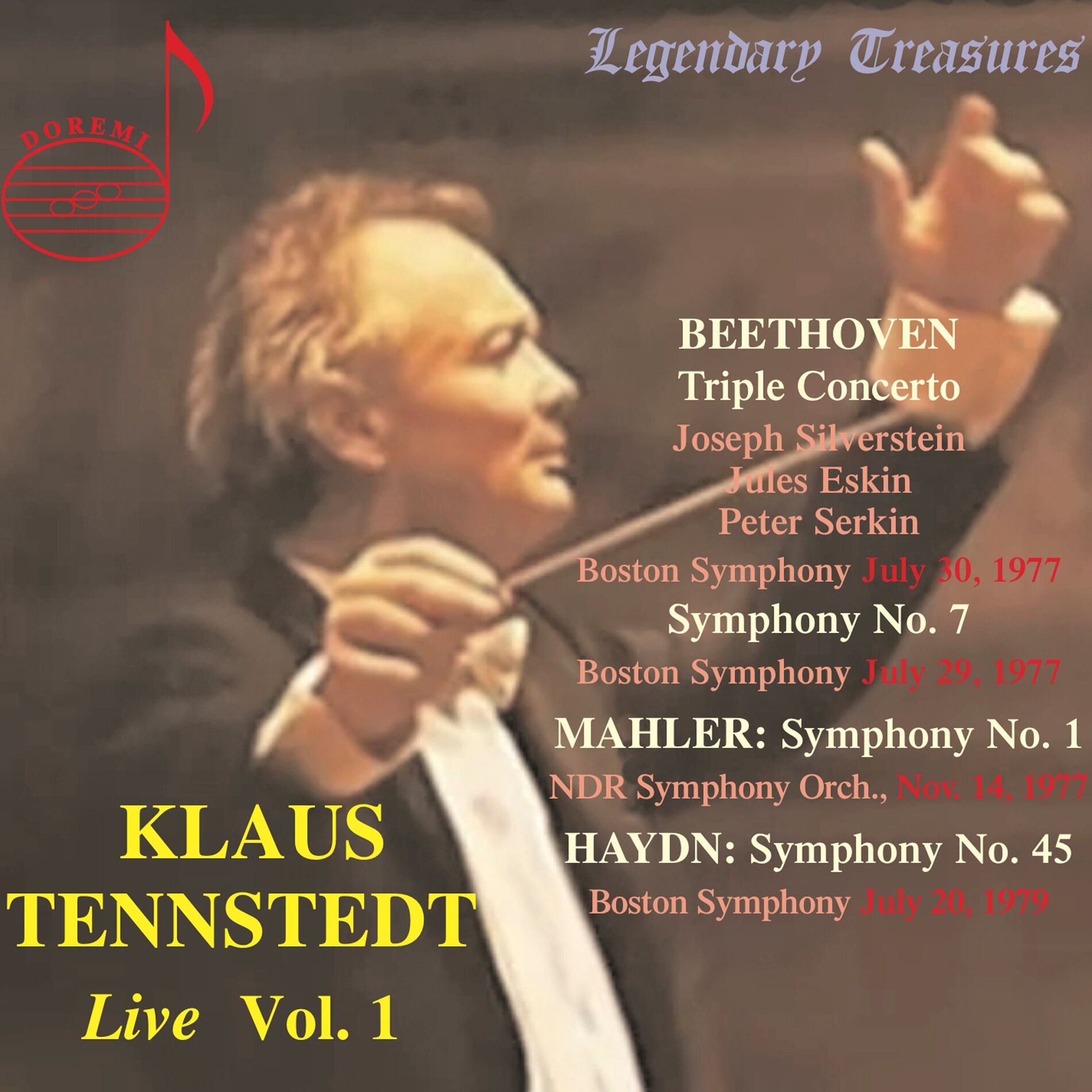 Album cover of Klaus Tennstedt Live, Vol. 1 (Live)