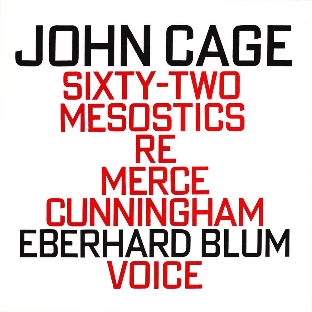 Picture of John Cage: Sixty-Two Mesostics Re Merce Cunningham