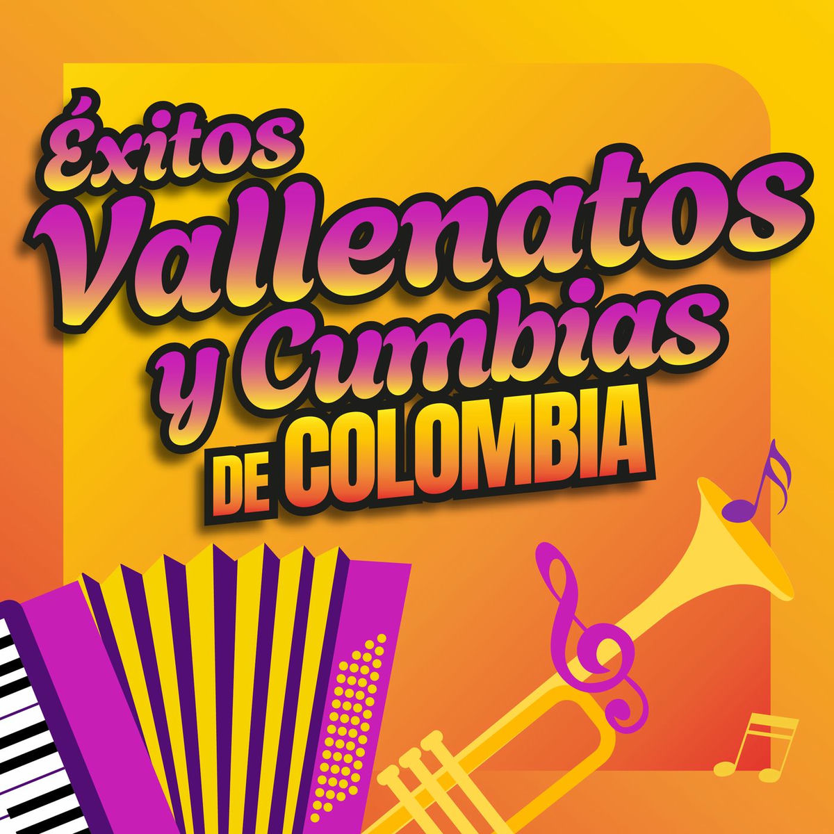 Album cover of Éxitos Vallenatos y Cumbias