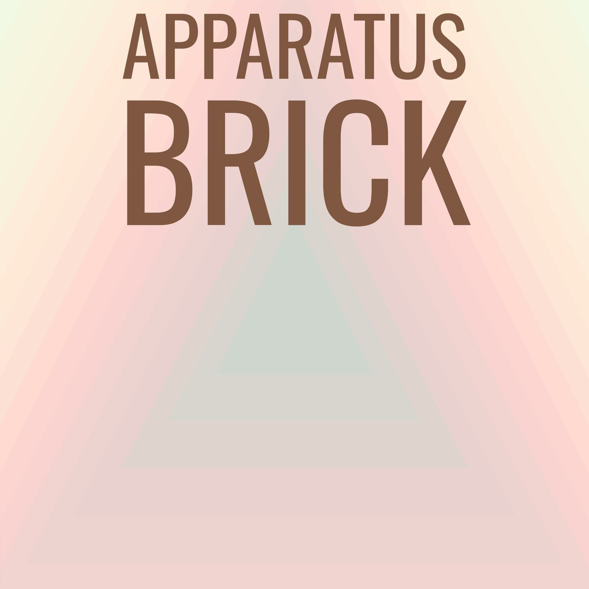 Album cover of Apparatus Brick