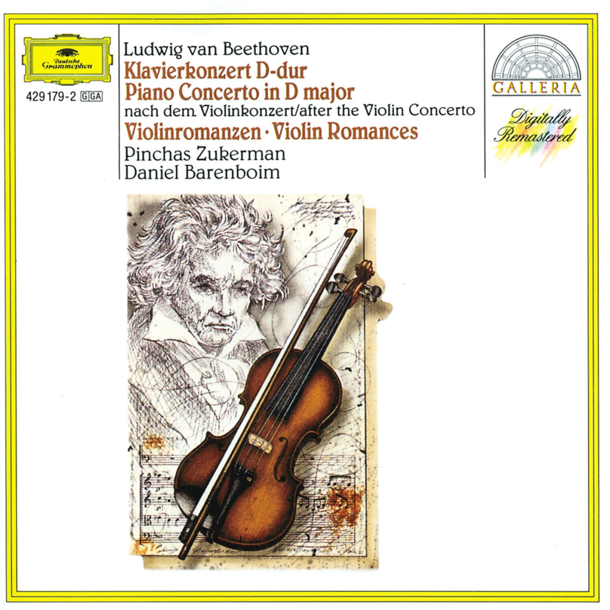 Album cover of Beethoven: Piano Concerto after the Violin Concerto; Violin Romances